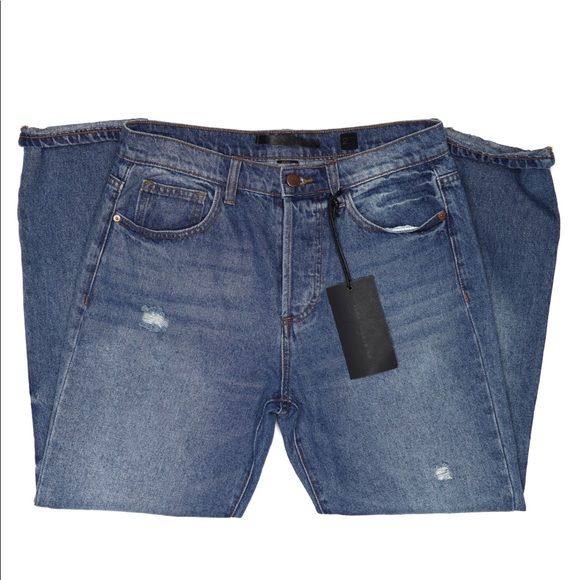 SP Black Label Ripped High Waist Crop Mom Jeans - Picture 2 of 6